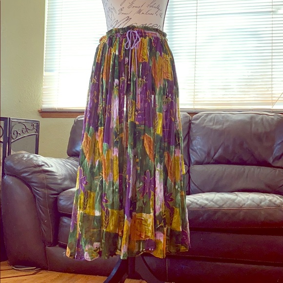 2 for $10 floral draw string broom skirt - Picture 1 of 5